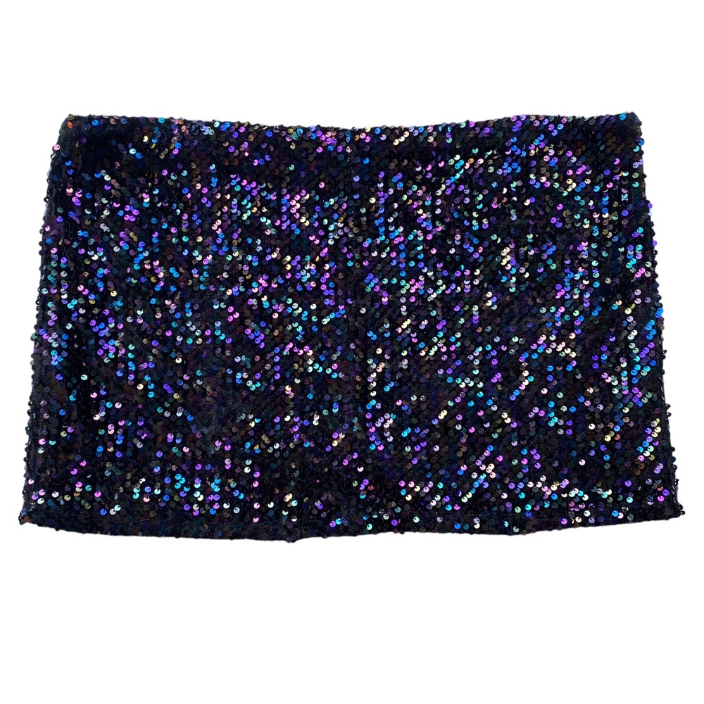Wild Fable Sequin Mini Skirt - Black and Purple - Picture 4 of 9